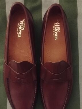 Allen Edmonds Cavanaugh Pinch Penny Slip-on Loafer Oxblood Calfskin New 11.5 A